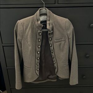 Kensie Gray Military Style Blazer